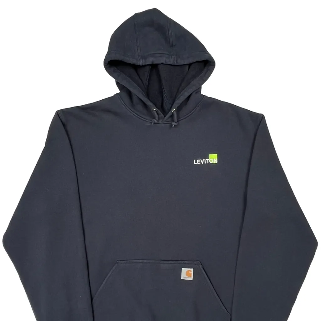 Carhartt Hoodie - XL Navy Cotton - Image 4