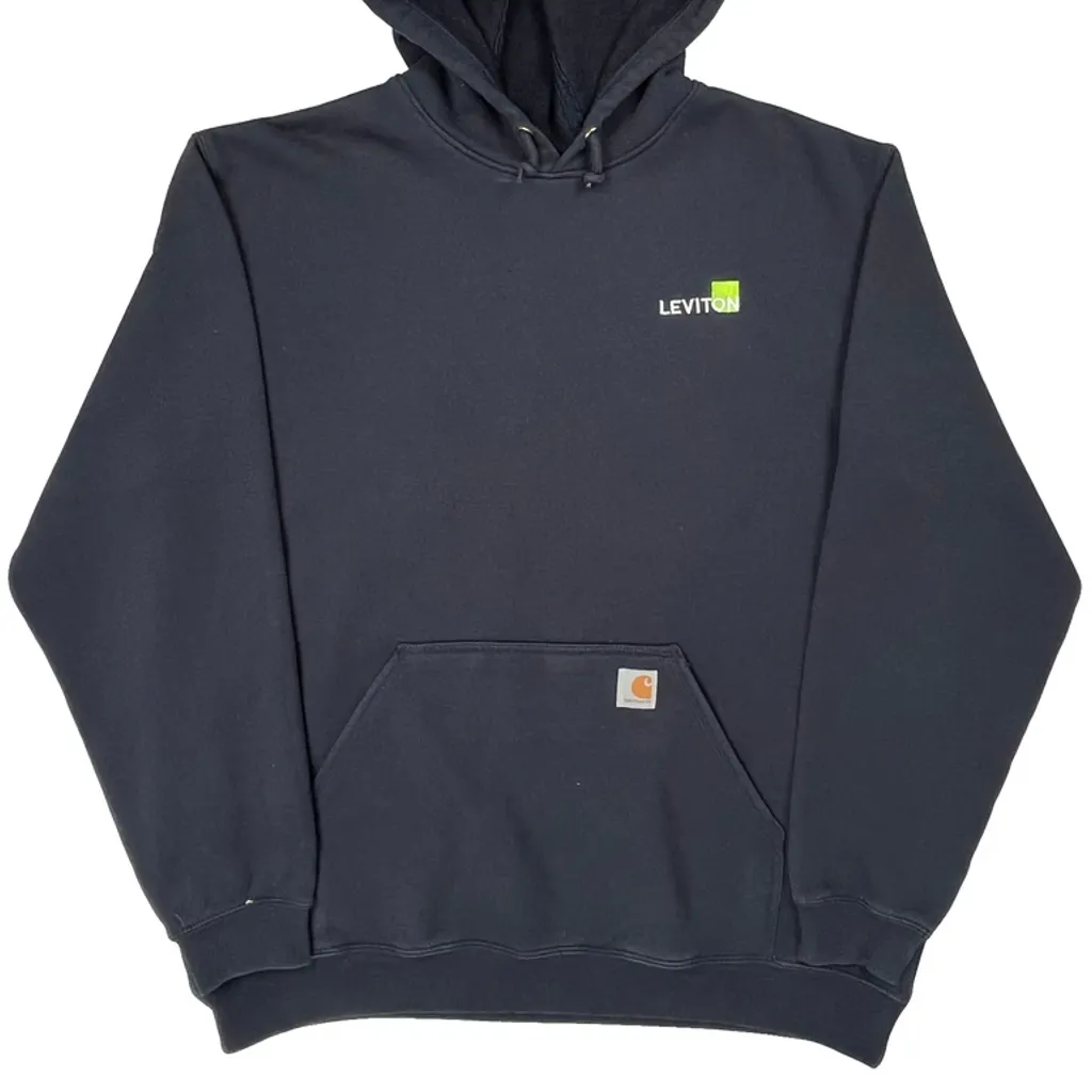 Carhartt Hoodie - XL Navy Cotton - Image 5