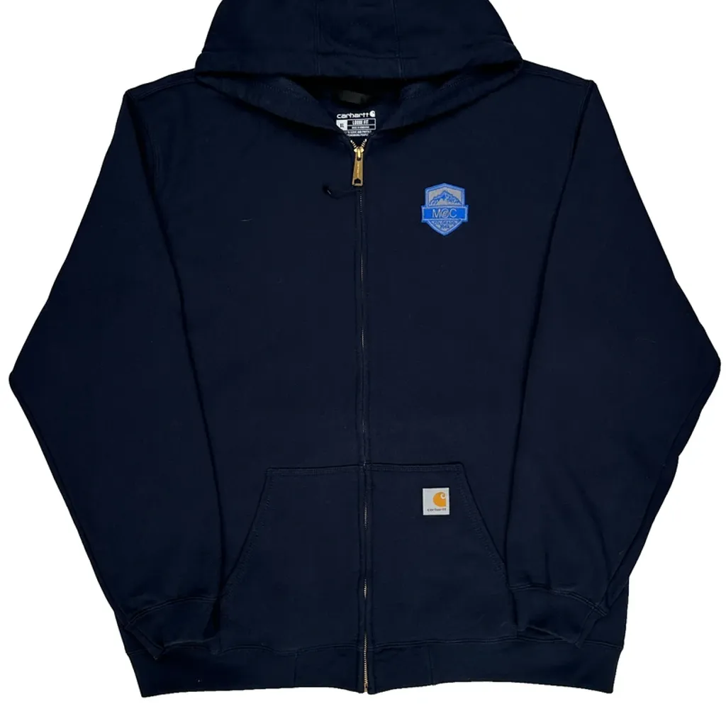 Carhartt Hoodie - XL Navy Cotton - Image 4