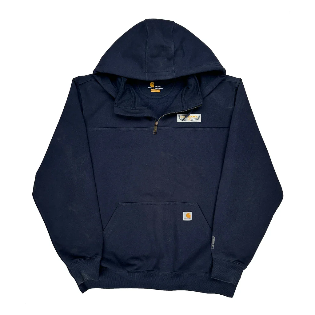 Carhartt Tall Hoodie - 2XL Navy Cotton