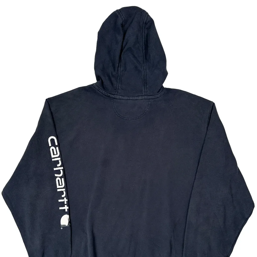 Carhartt Hoodie - 2XL Navy Cotton - Image 6