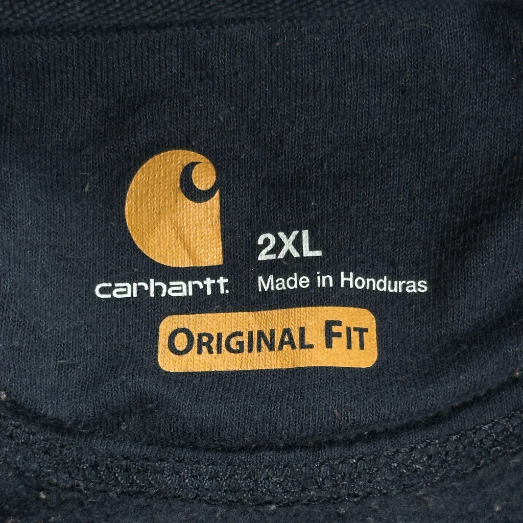Carhartt Hoodie - 2XL Navy Cotton - Image 3