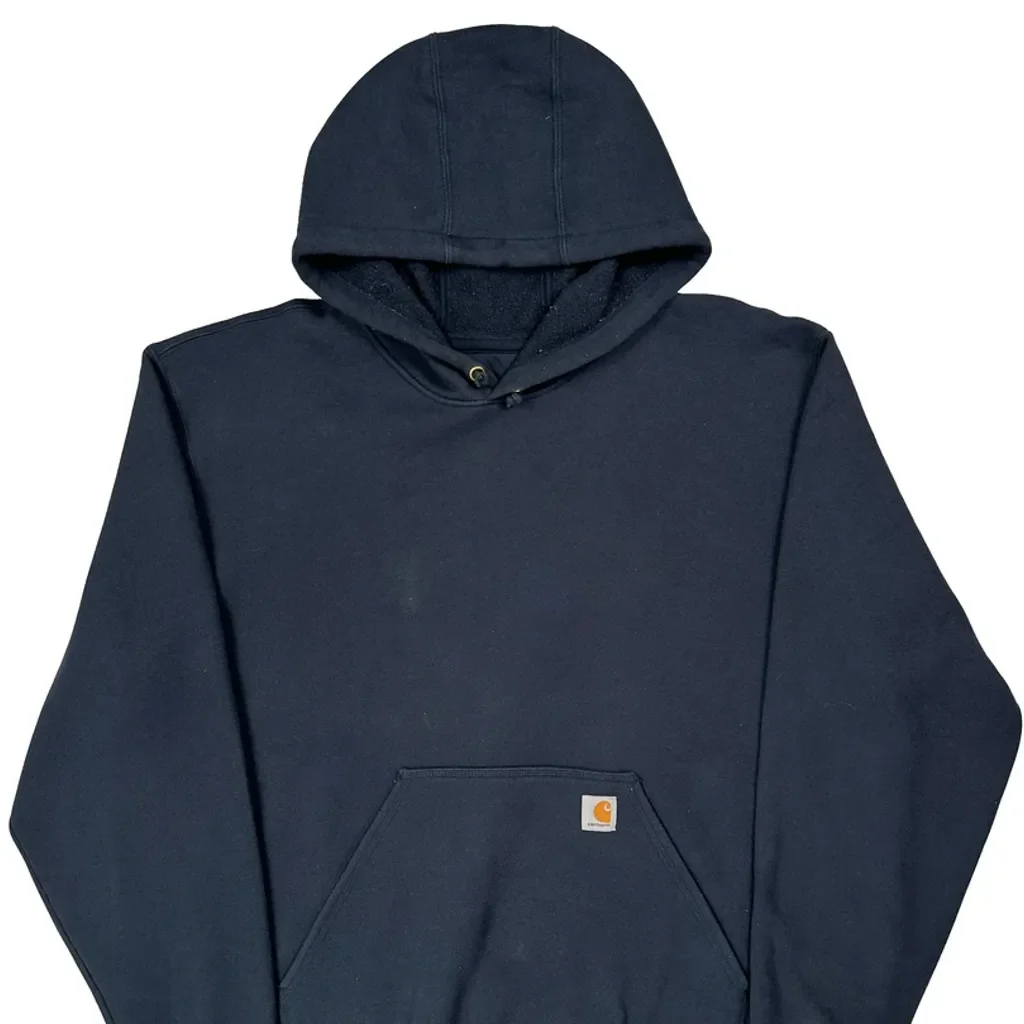 Carhartt Hoodie - 2XL Navy Cotton - Image 4