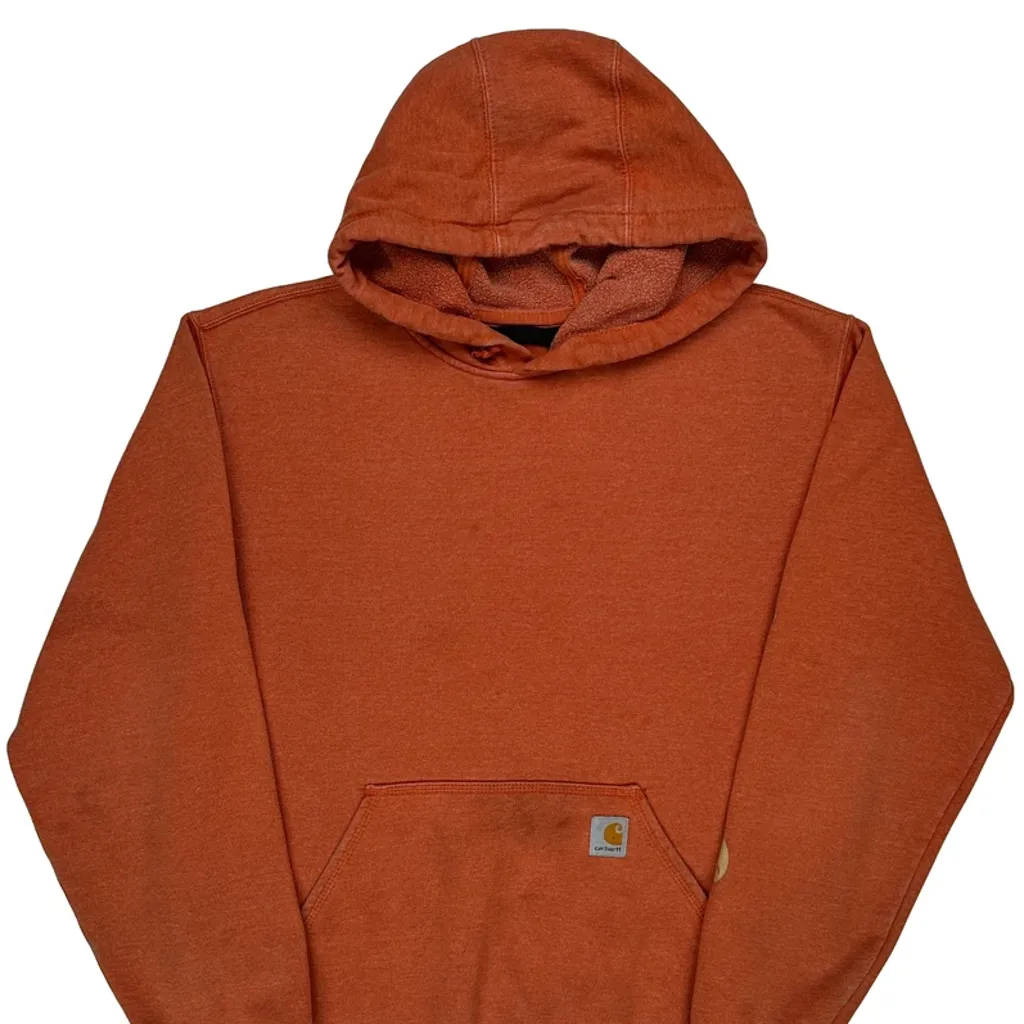 Carhartt Hoodie - Medium Orange Cotton - Image 5