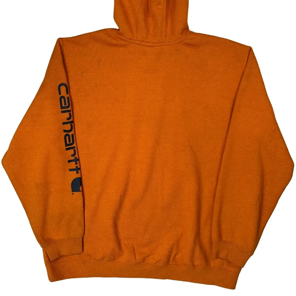 Carhartt Hoodie - 2XL Orange Cotton - Image 6