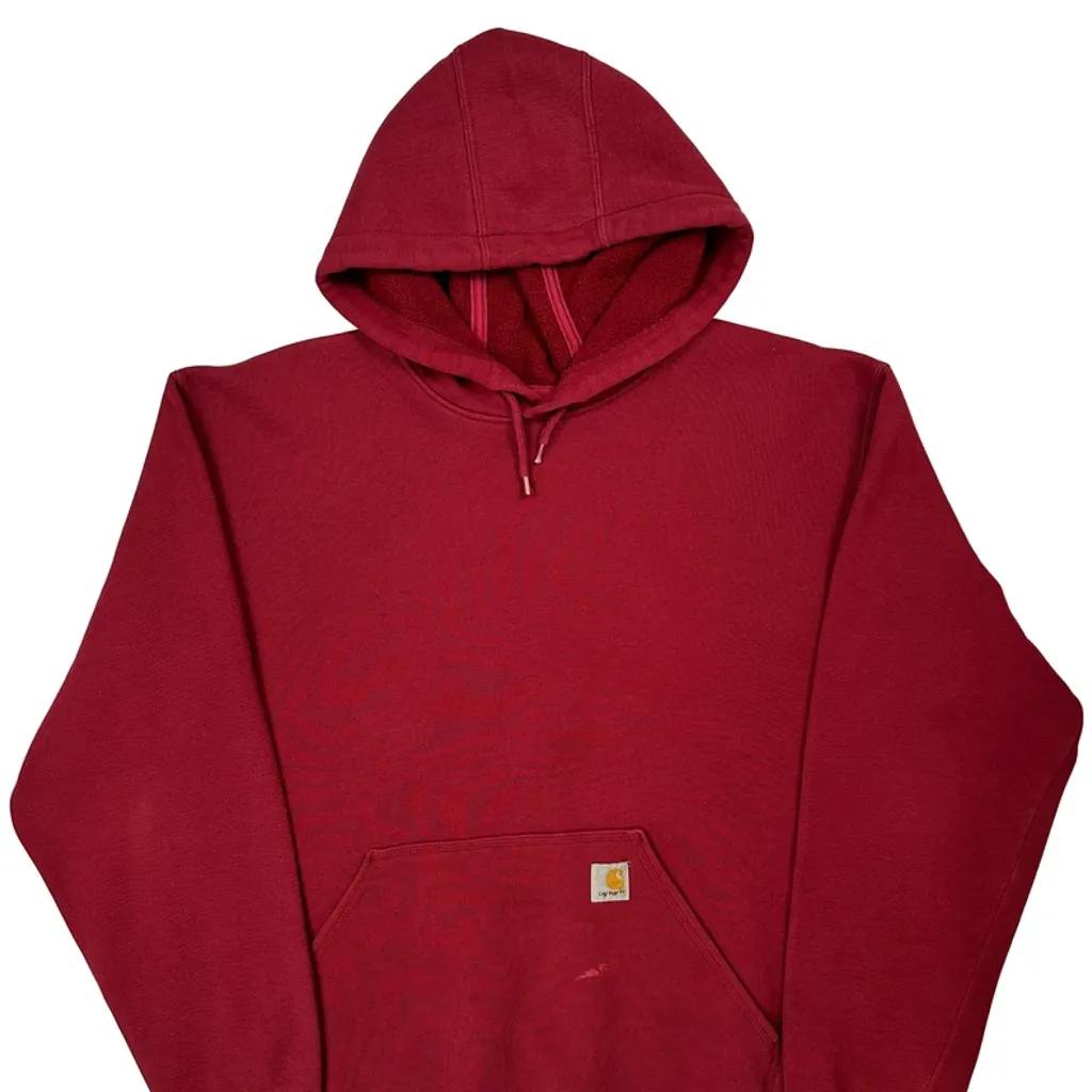 Carhartt Hoodie - XL Red Cotton - Image 5