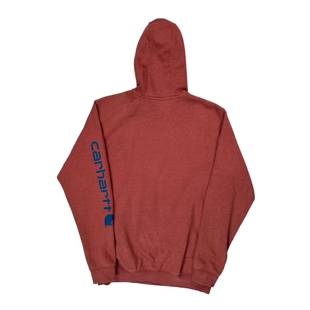 Carhartt Hoodie - XL Red Cotton - Image 2