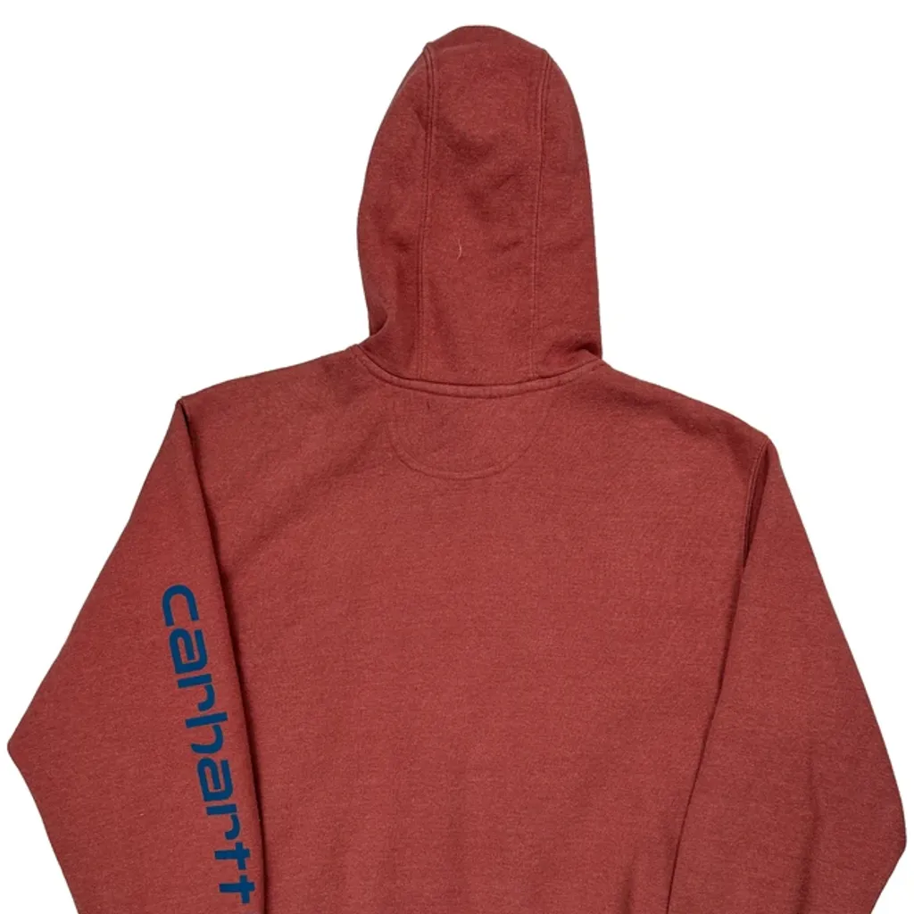 Carhartt Hoodie - XL Red Cotton - Image 6