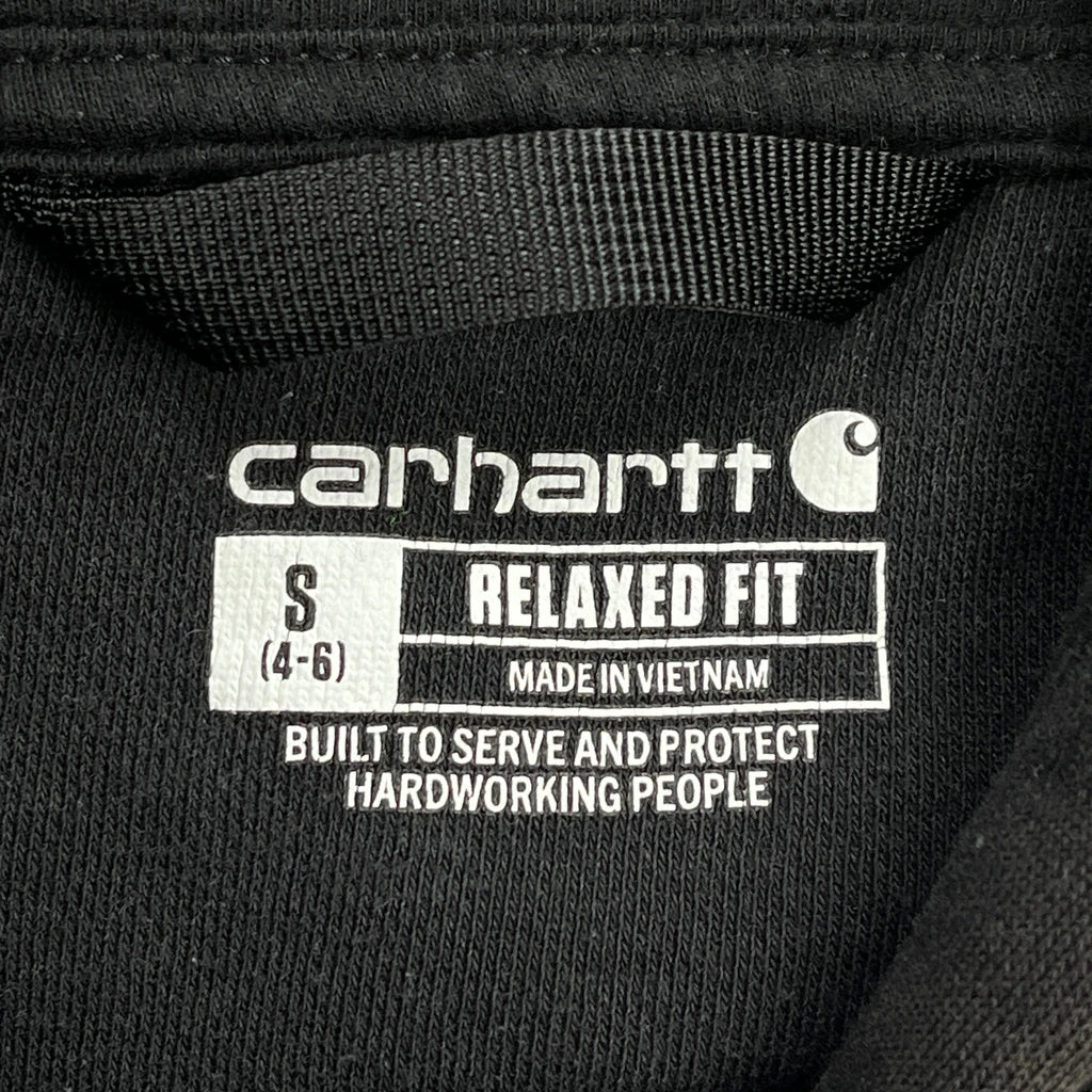 Carhartt Spellout Hoodie - Small Black Cotton - Image 3