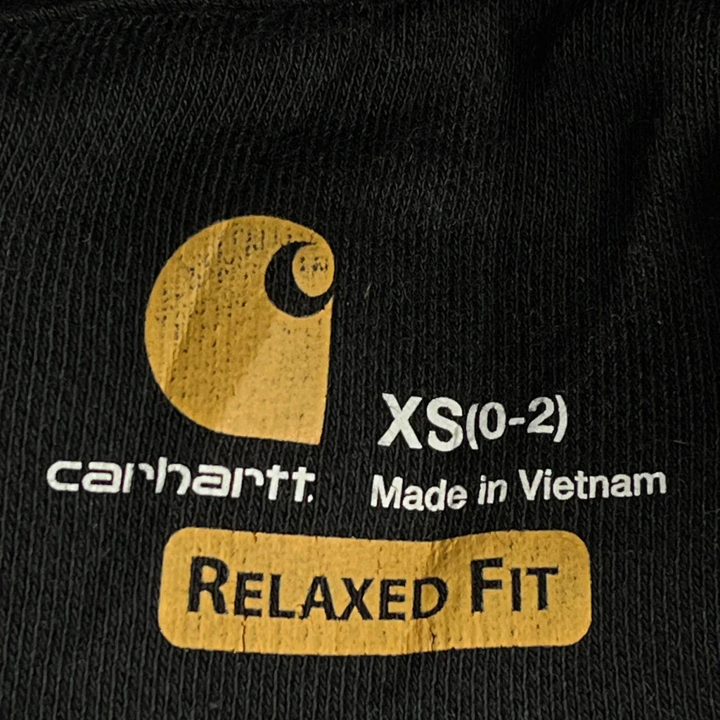 Carhartt Hoodie - XS Black Cotton - Image 3