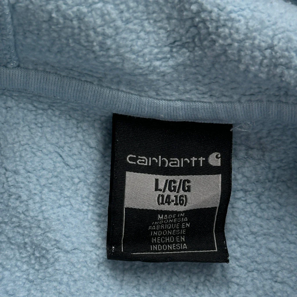 Carhartt Hoodie - Large Blue Cotton - Image 3
