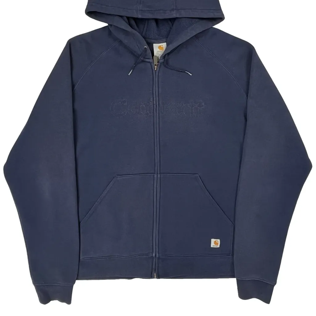 Carhartt Hoodie - XL Blue Cotton Blend - Image 5