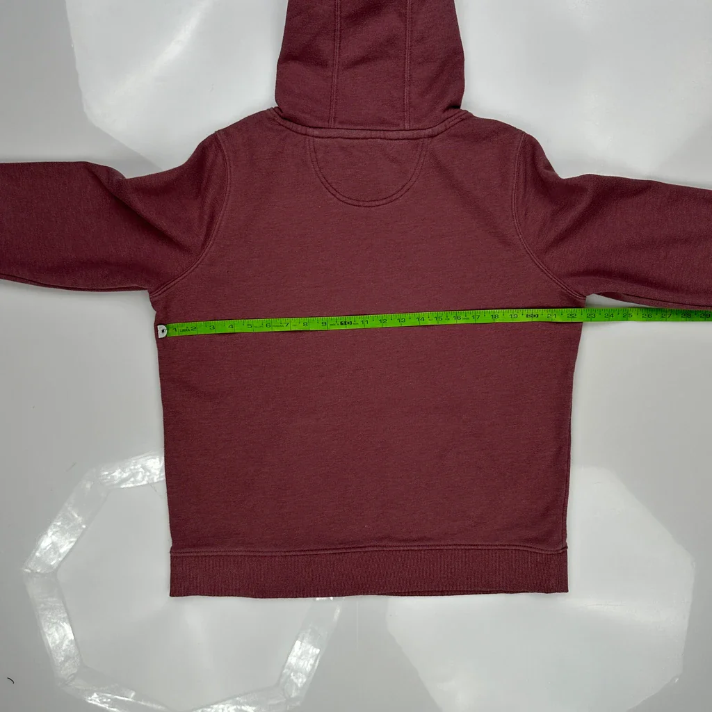 Carhartt Graphic Hoodie - Medium Burgundy Cotton - Image 4