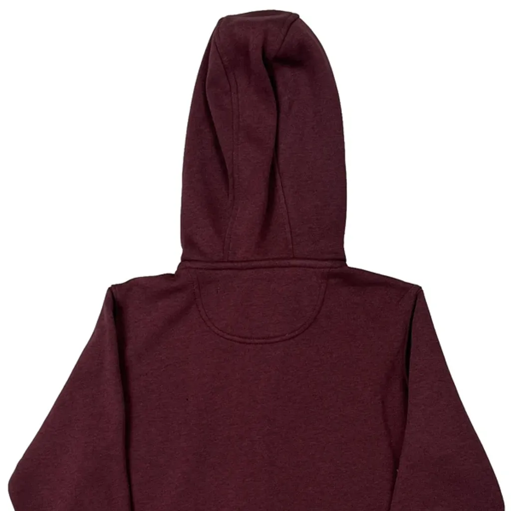 Carhartt Hoodie - XS Burgundy Cotton Blend - Image 7