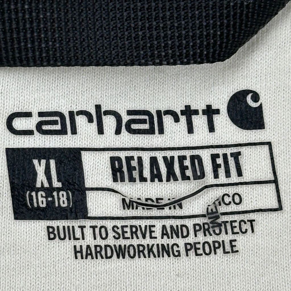 Carhartt Graphic Hoodie - XL Cream Cotton - Image 3