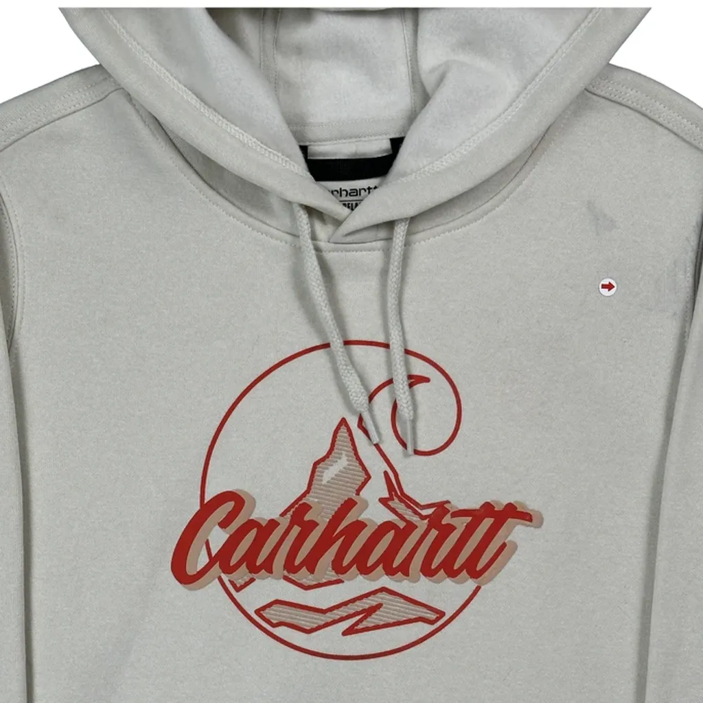 Carhartt Hoodie - XL Cream Cotton - Image 8