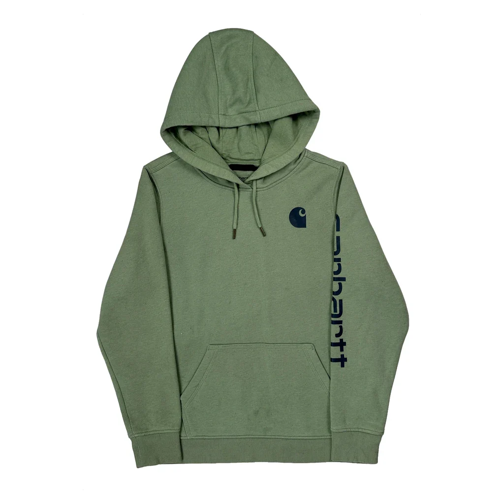 Carhartt Hoodie - Large Green Cotton