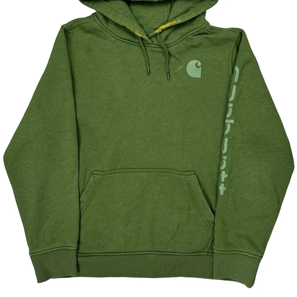 Carhartt Hoodie - XL Green Cotton - Image 4