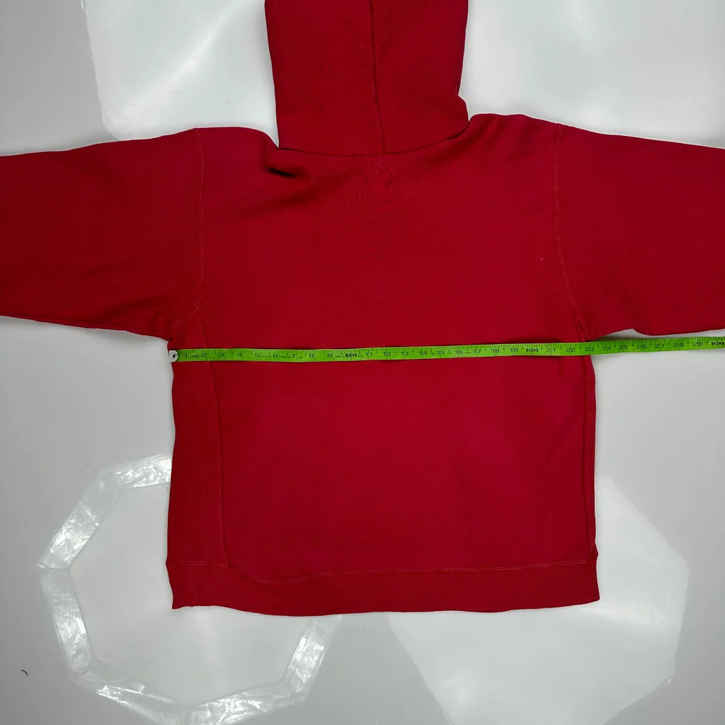 Carhartt Hoodie - Large Red Cotton - Image 3