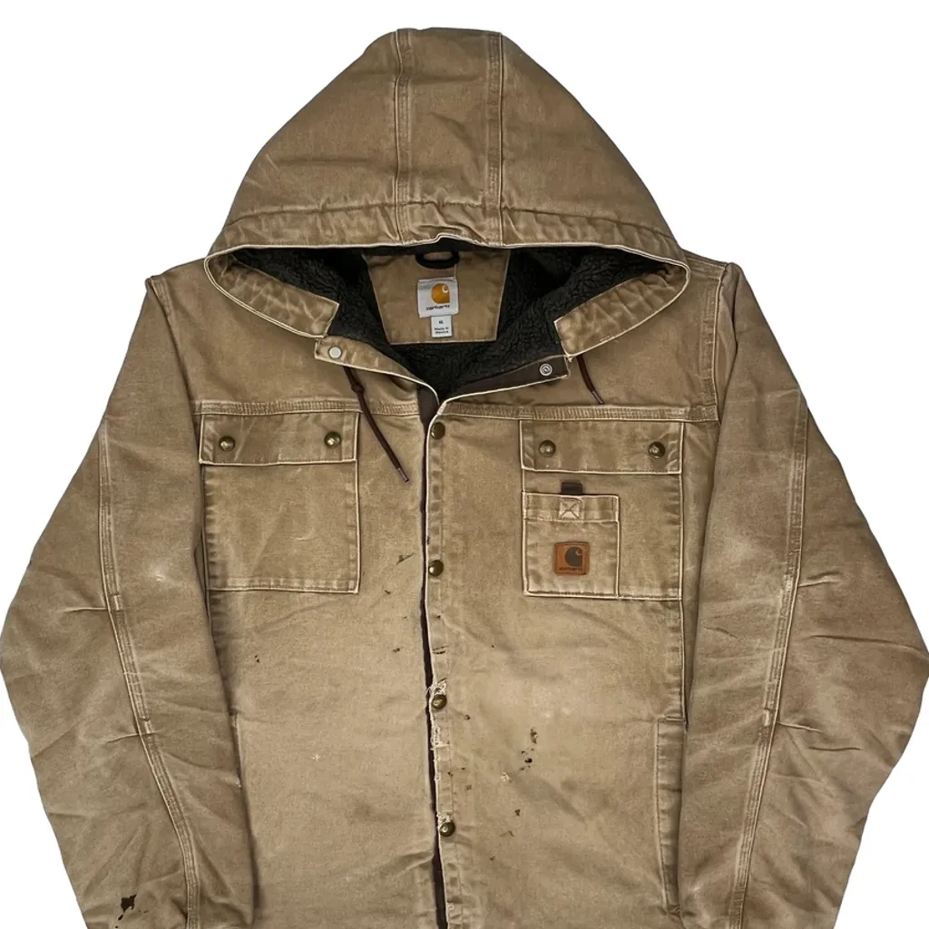 Carhartt Jacket - XL Beige Cotton - Image 4