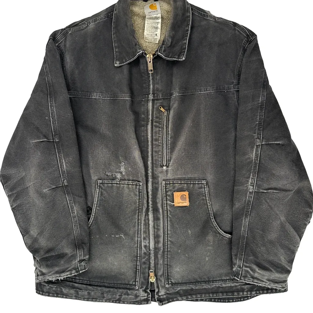 Carhartt Jacket - Large Black Cotton - Image 5