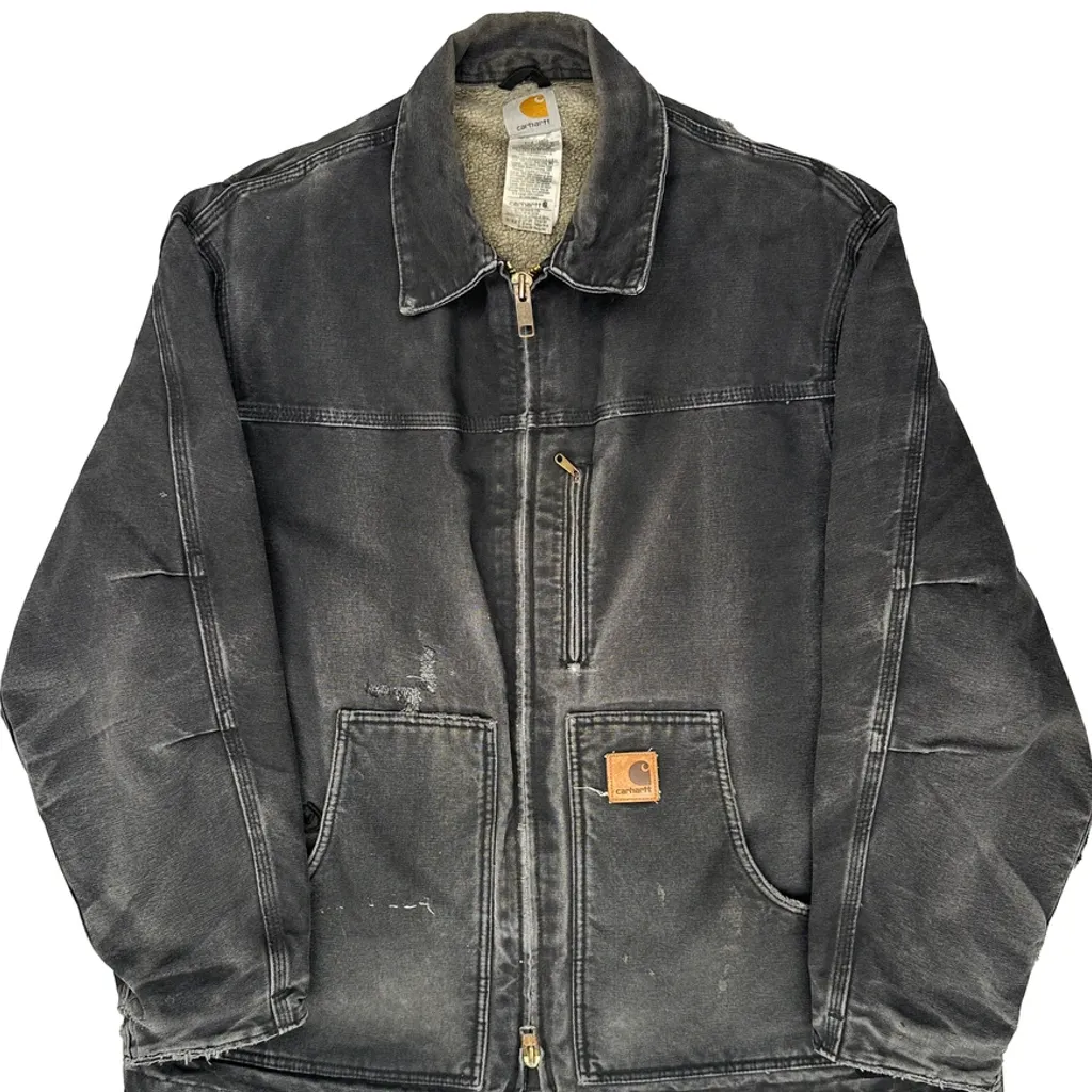 Carhartt Jacket - Large Black Cotton - Image 6