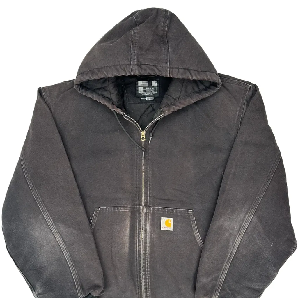 Carhartt Jacket - Large Black Cotton - Image 4