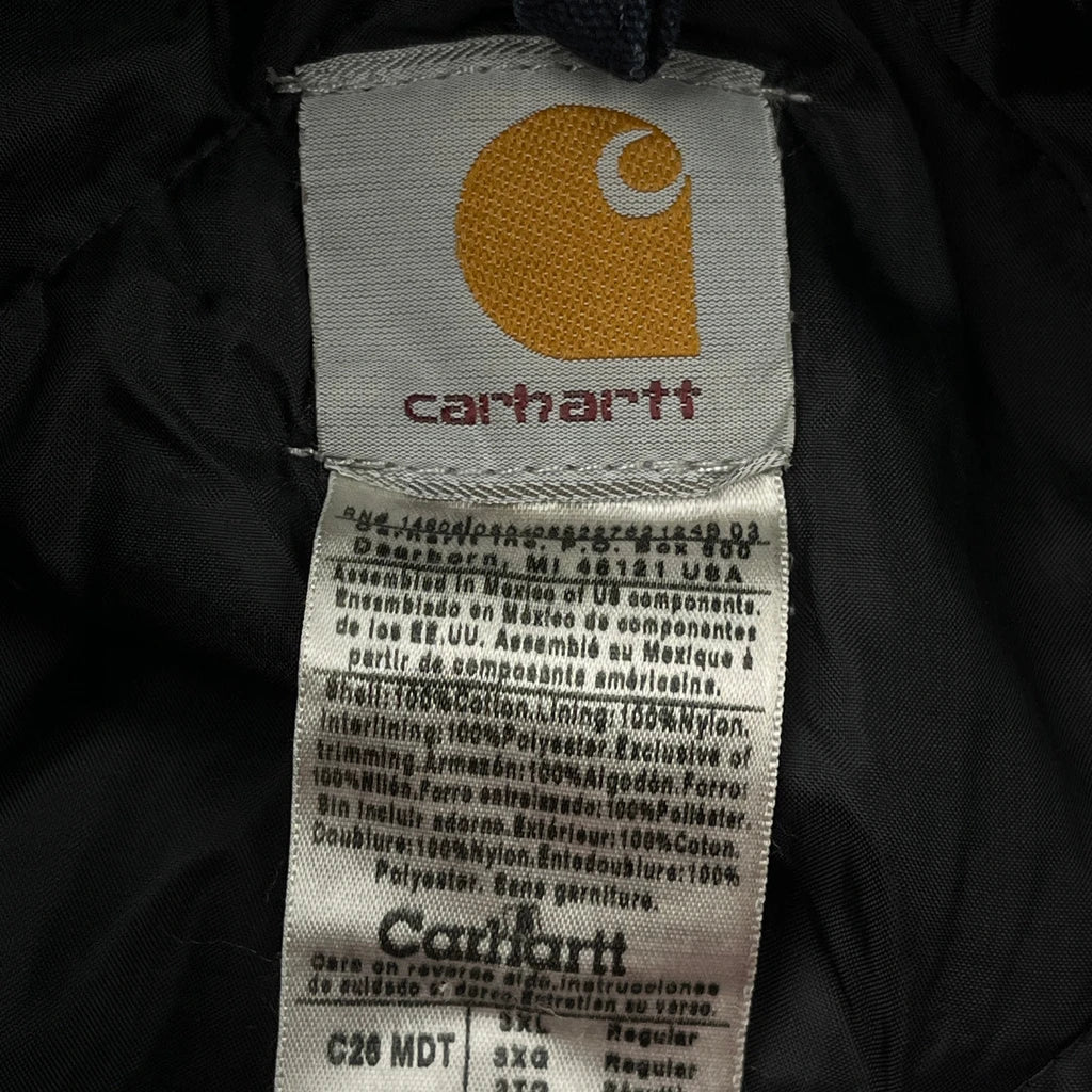 Carhartt Collared Jacket - 3XL Blue Cotton - Image 3