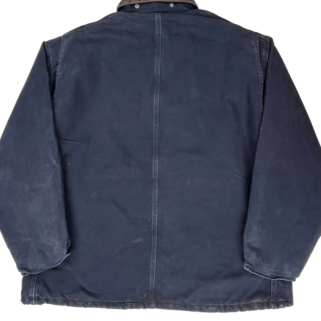 Carhartt Collared Jacket - 3XL Blue Cotton - Image 7