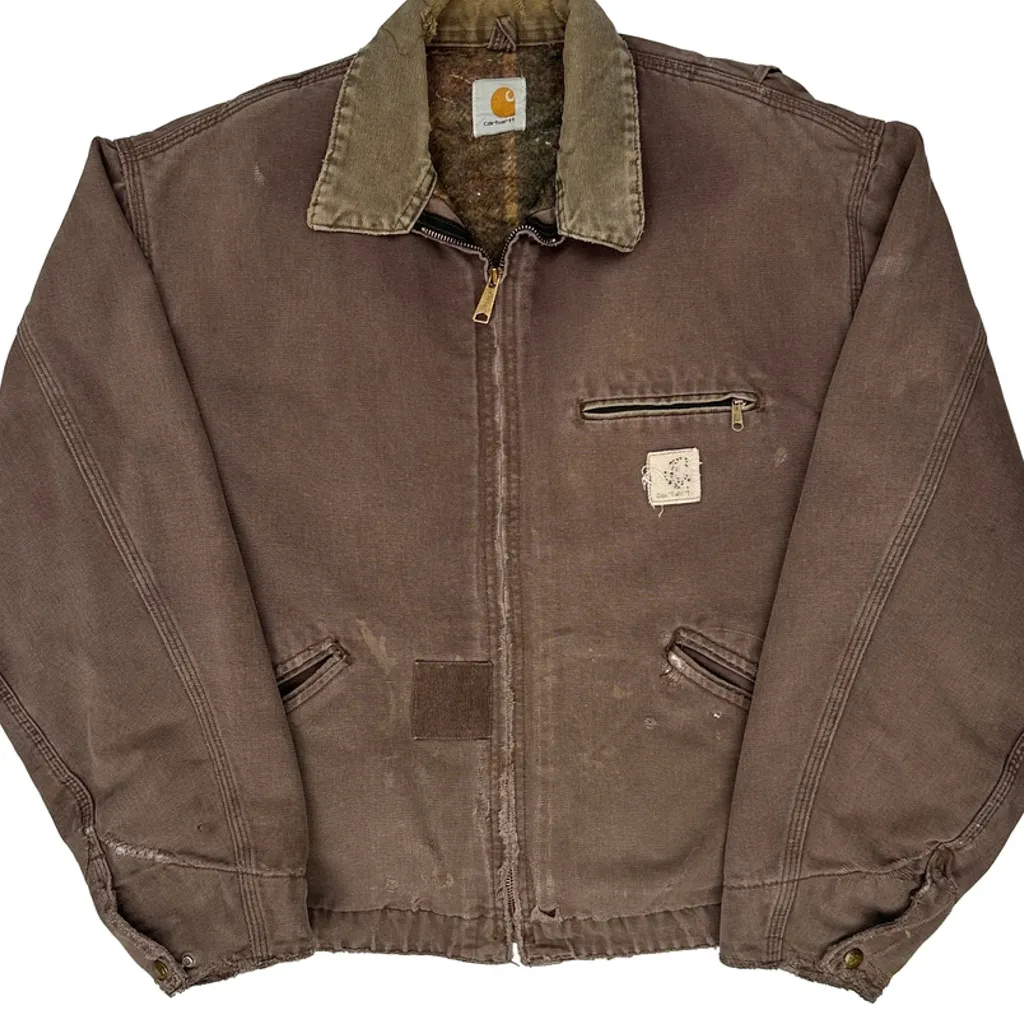 Carhartt J97 Cht Detroit Jacket - Large Brown Cotton - Image 4