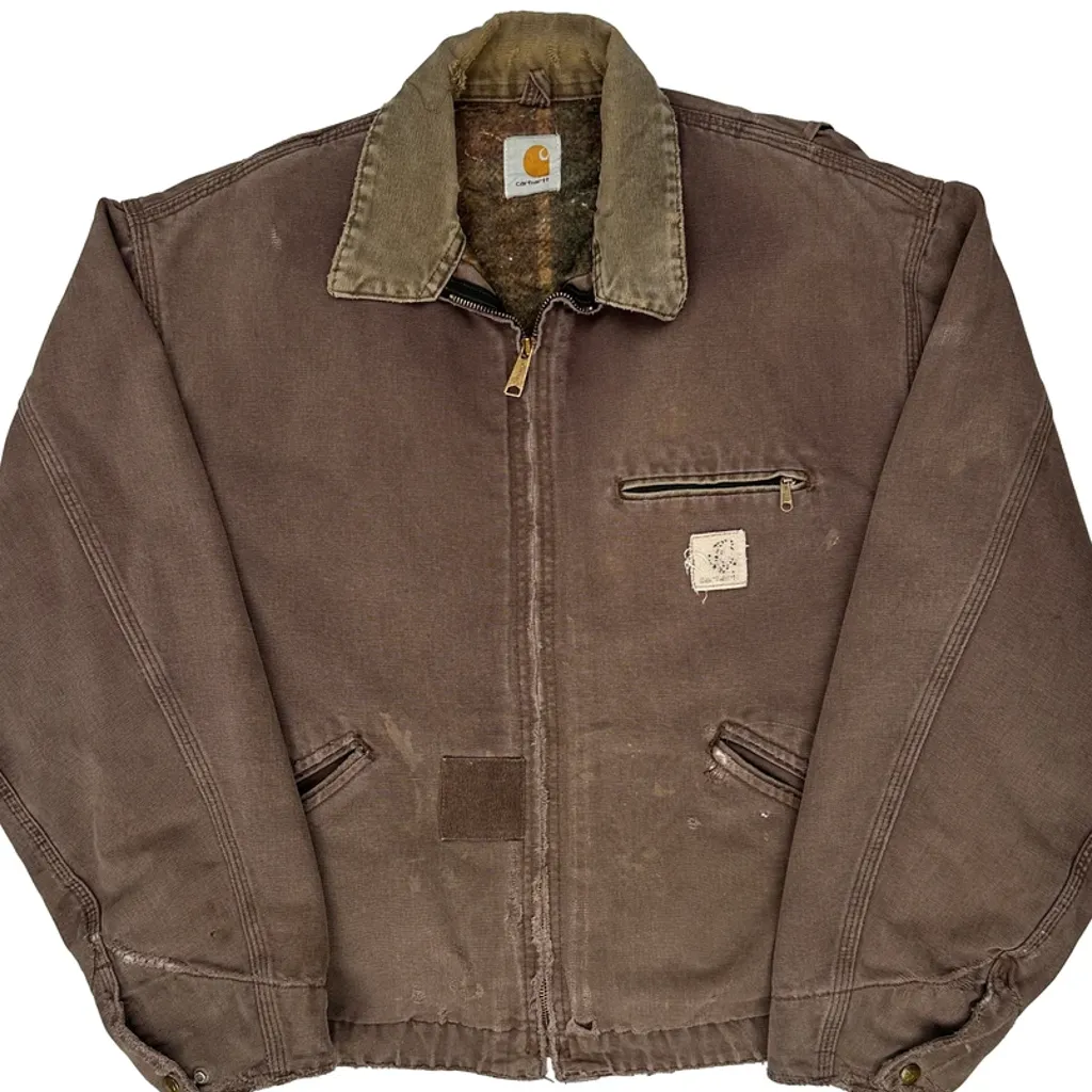 Carhartt J97 Cht Detroit Jacket - Large Brown Cotton - Image 5
