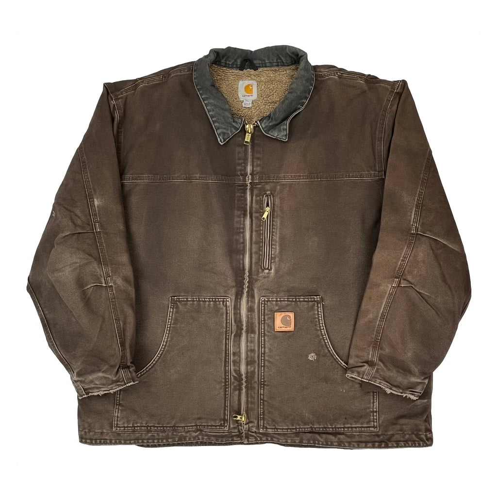 Carhartt Jacket - 2XL Brown Cotton