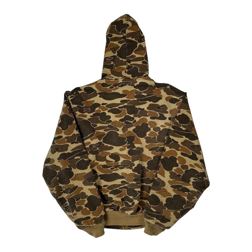 80s Carhartt JR123 Camo Active Jacket - Medium Camo Cotton - Image 2