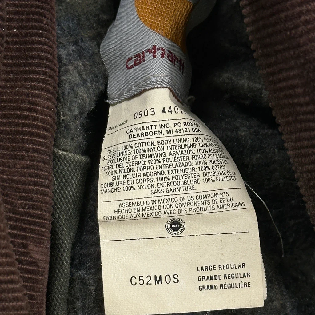 Carhartt C52 Mos Jacket - Large Green Cotton - Image 3