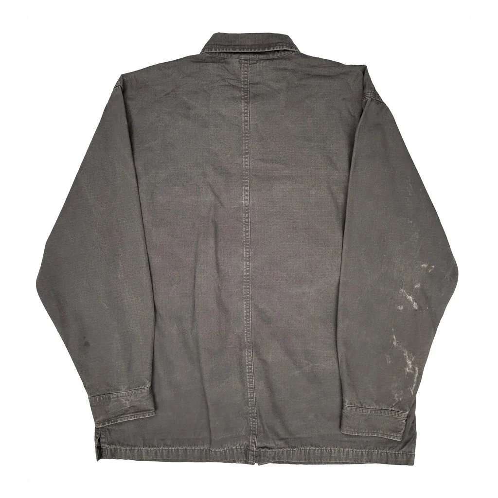 Carhartt Workwear Shirt Jacket - Large Grey Cotton - Image 2
