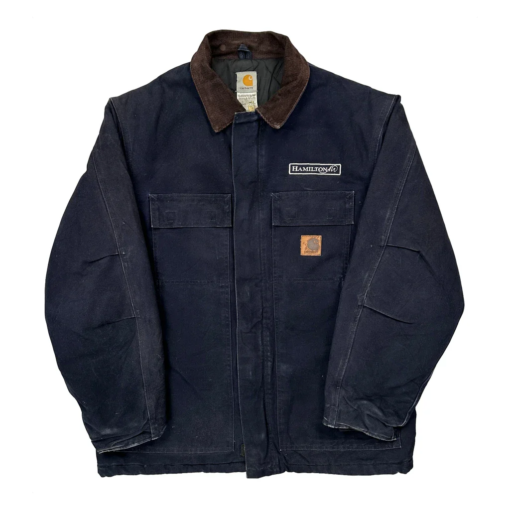 Carhartt Jacket - Large Navy Cotton