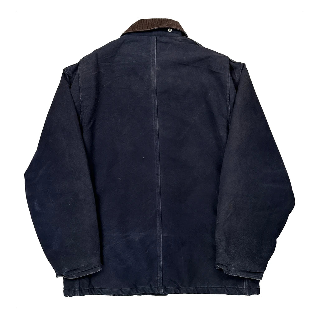 Carhartt Jacket - Large Navy Cotton - Image 2
