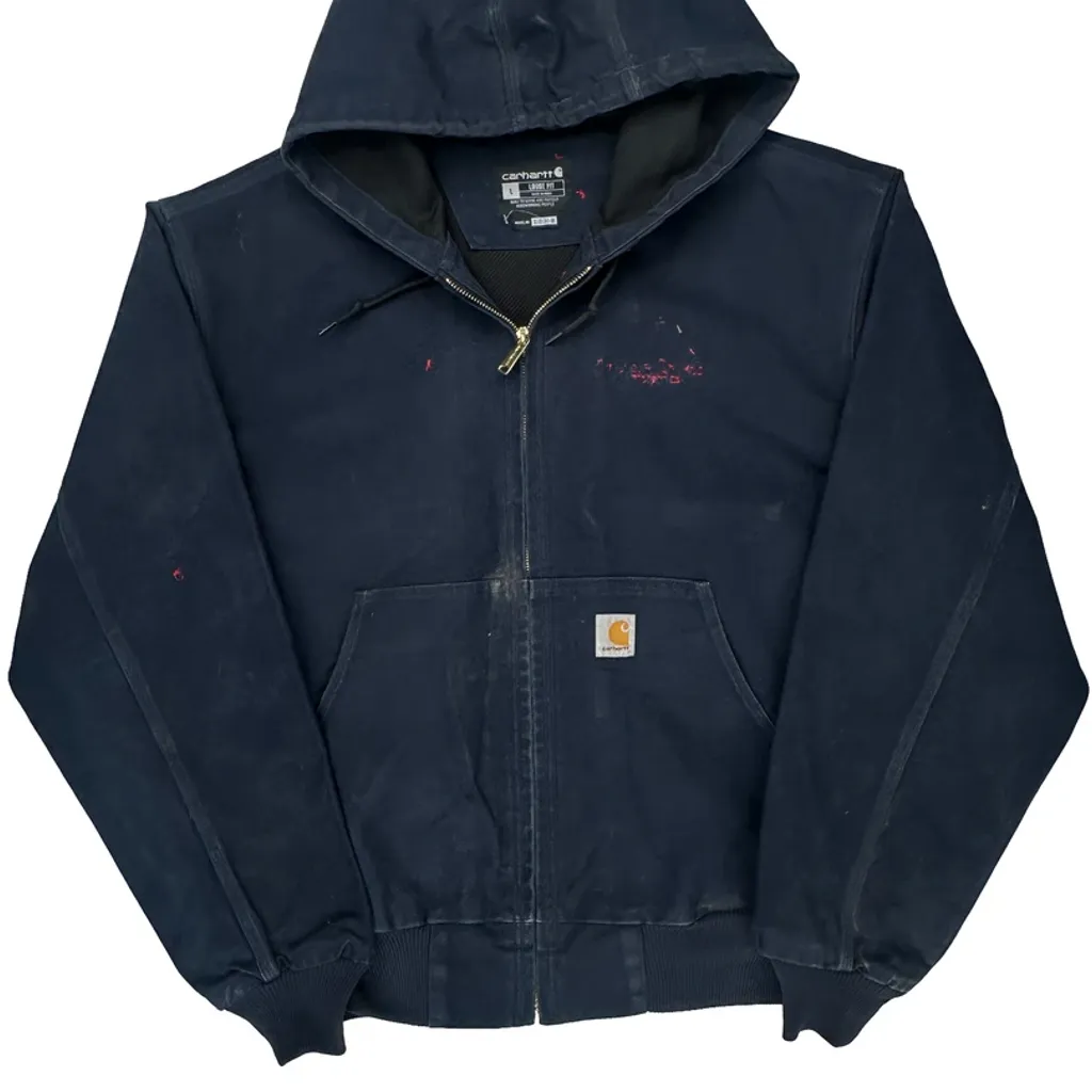 Carhartt Jacket - Large Navy Cotton - Image 5