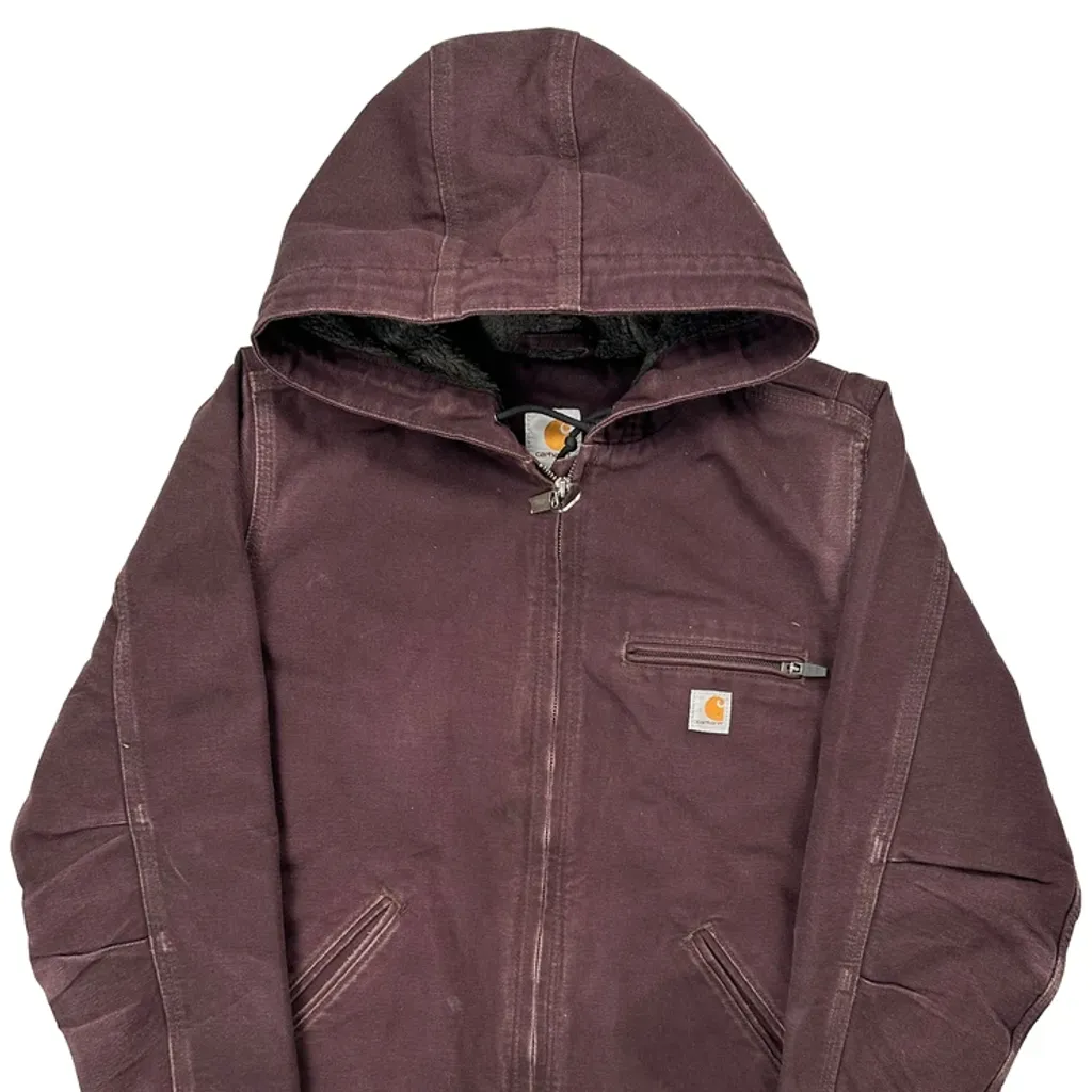 Carhartt Jacket - Medium Burgundy Cotton - Image 4