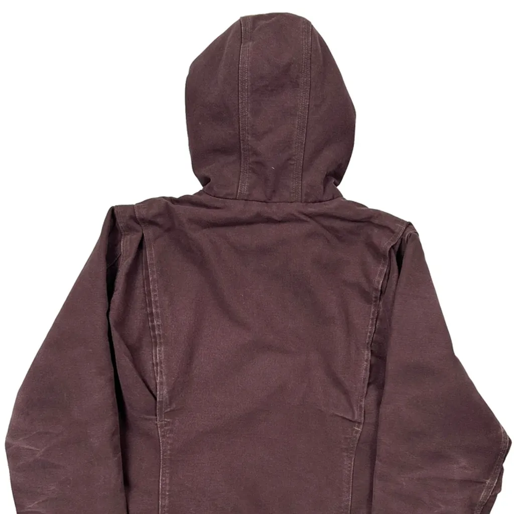 Carhartt Jacket - Medium Burgundy Cotton - Image 7