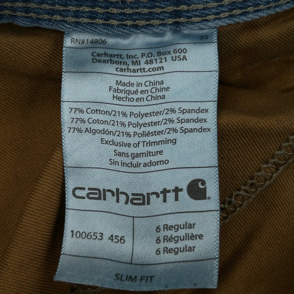 Carhartt Slim Fit Jeans - 29W 31L Blue Cotton Blend - Image 6