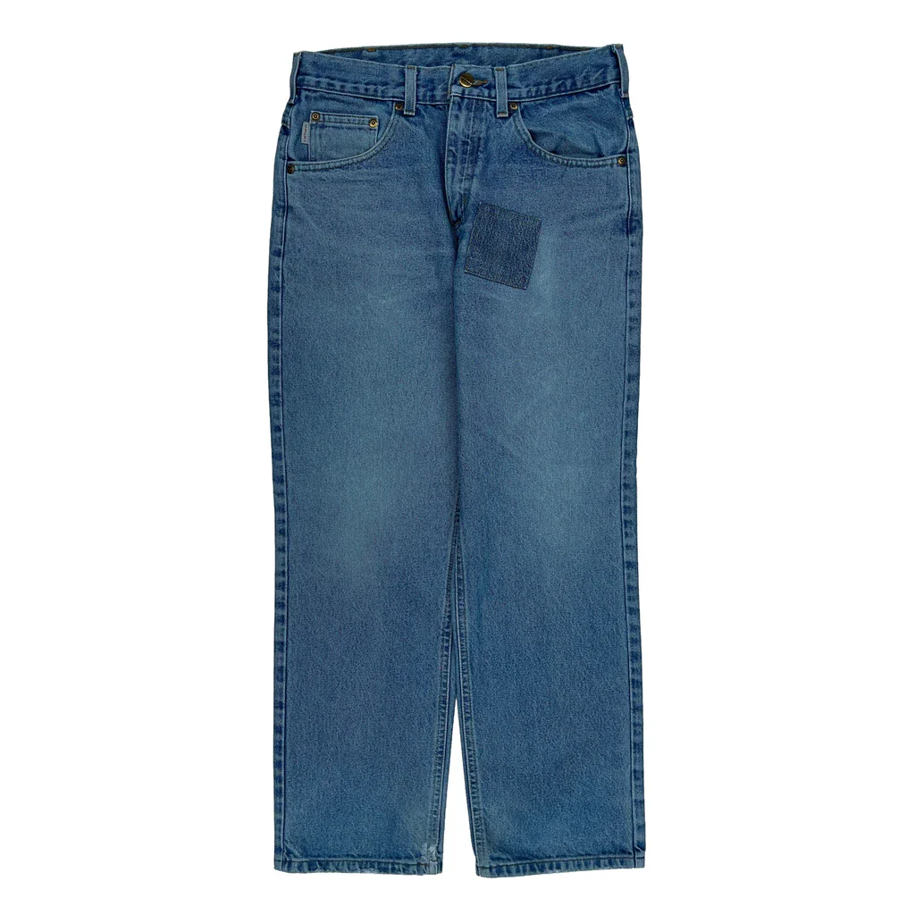 Carhartt Patched Jeans - 30W 30L Blue Denim - Image 2