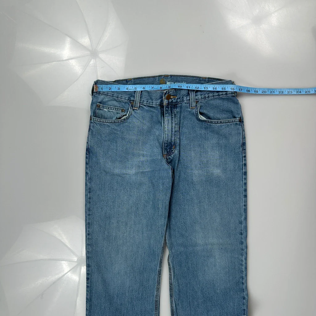 Carhartt Jeans - 32W 31L Blue Cotton - Image 3