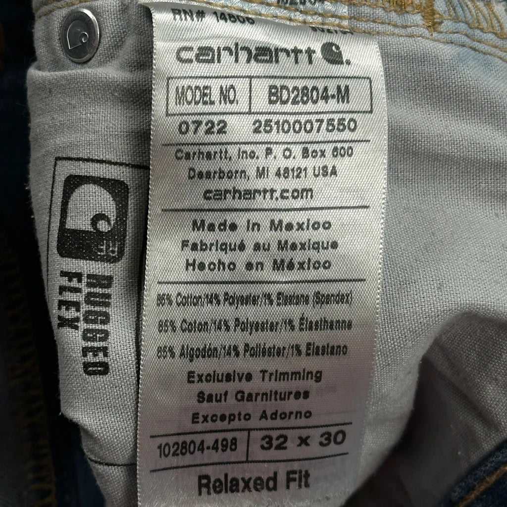 Carhartt Jeans - 32W 29L Blue Cotton - Image 6