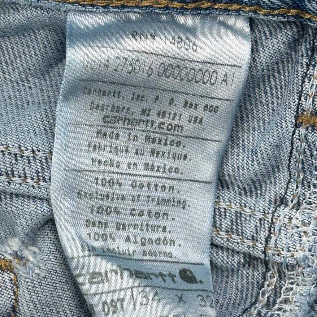 Carhartt Jeans - 32W 31L Blue Cotton - Image 6