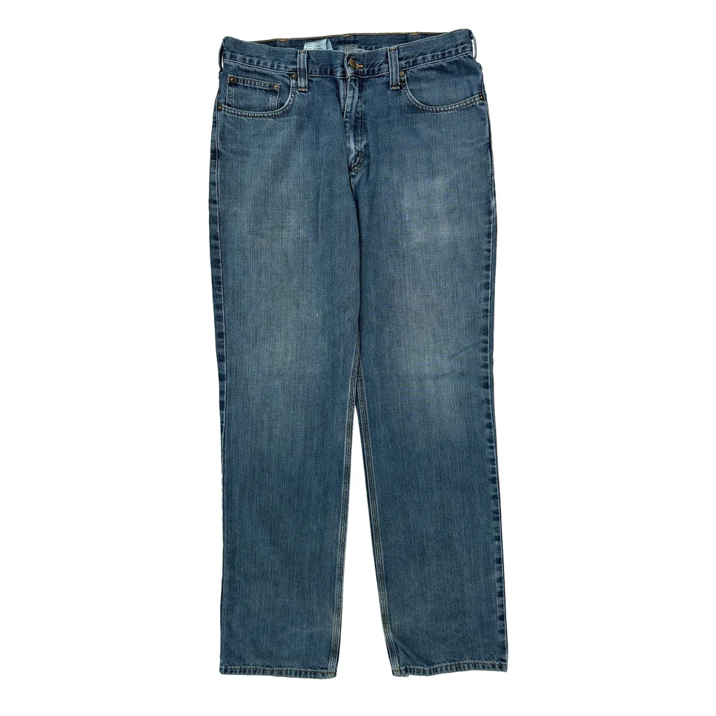 Carhartt Jeans - 33W 34L Blue Cotton Blend - Image 2
