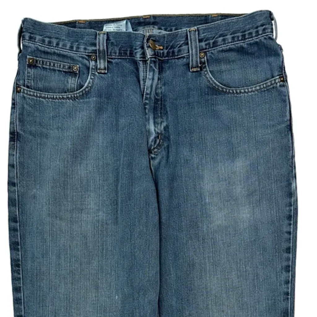 Carhartt Jeans - 33W 34L Blue Cotton Blend - Image 9