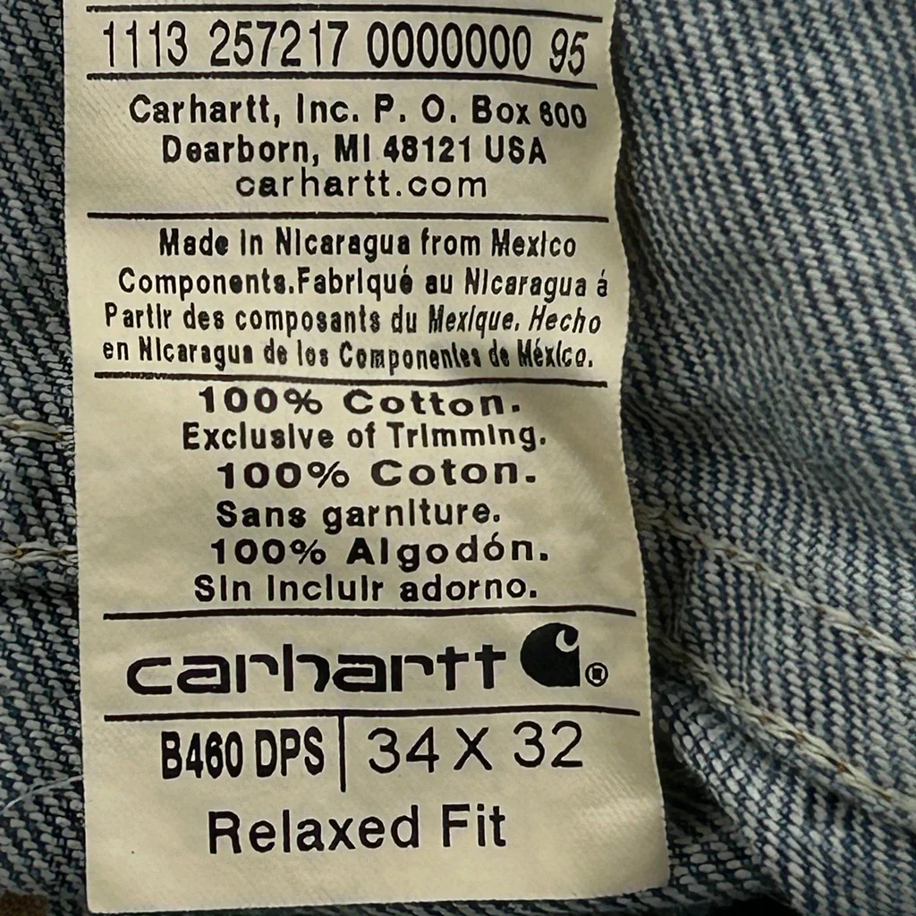 Carhartt Jeans - 33W 32L Blue Cotton - Image 6
