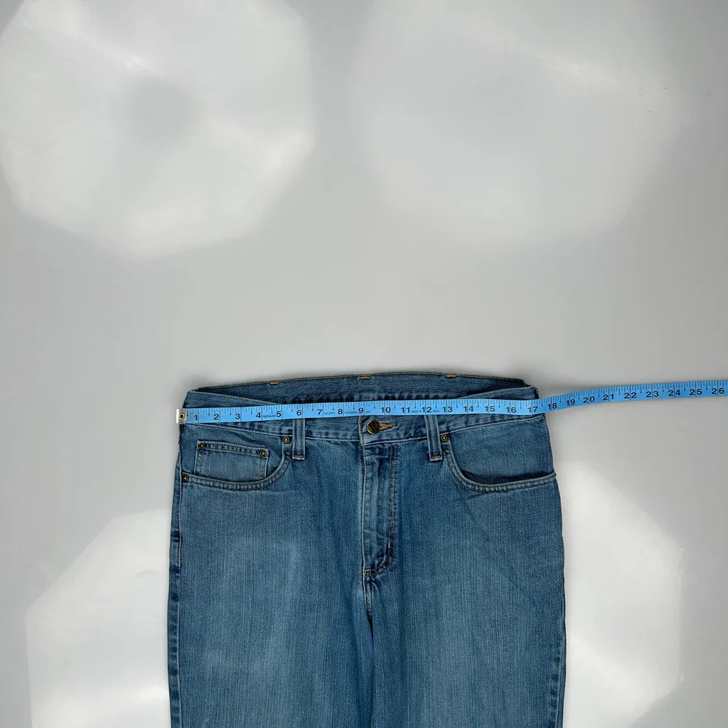 Carhartt Jeans - 34W 32L Blue Cotton Blend - Image 3