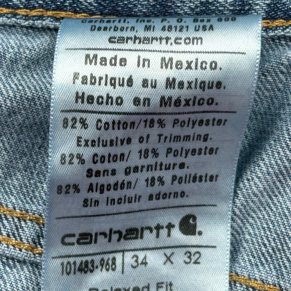 Carhartt Jeans - 34W 32L Blue Cotton Blend - Image 6
